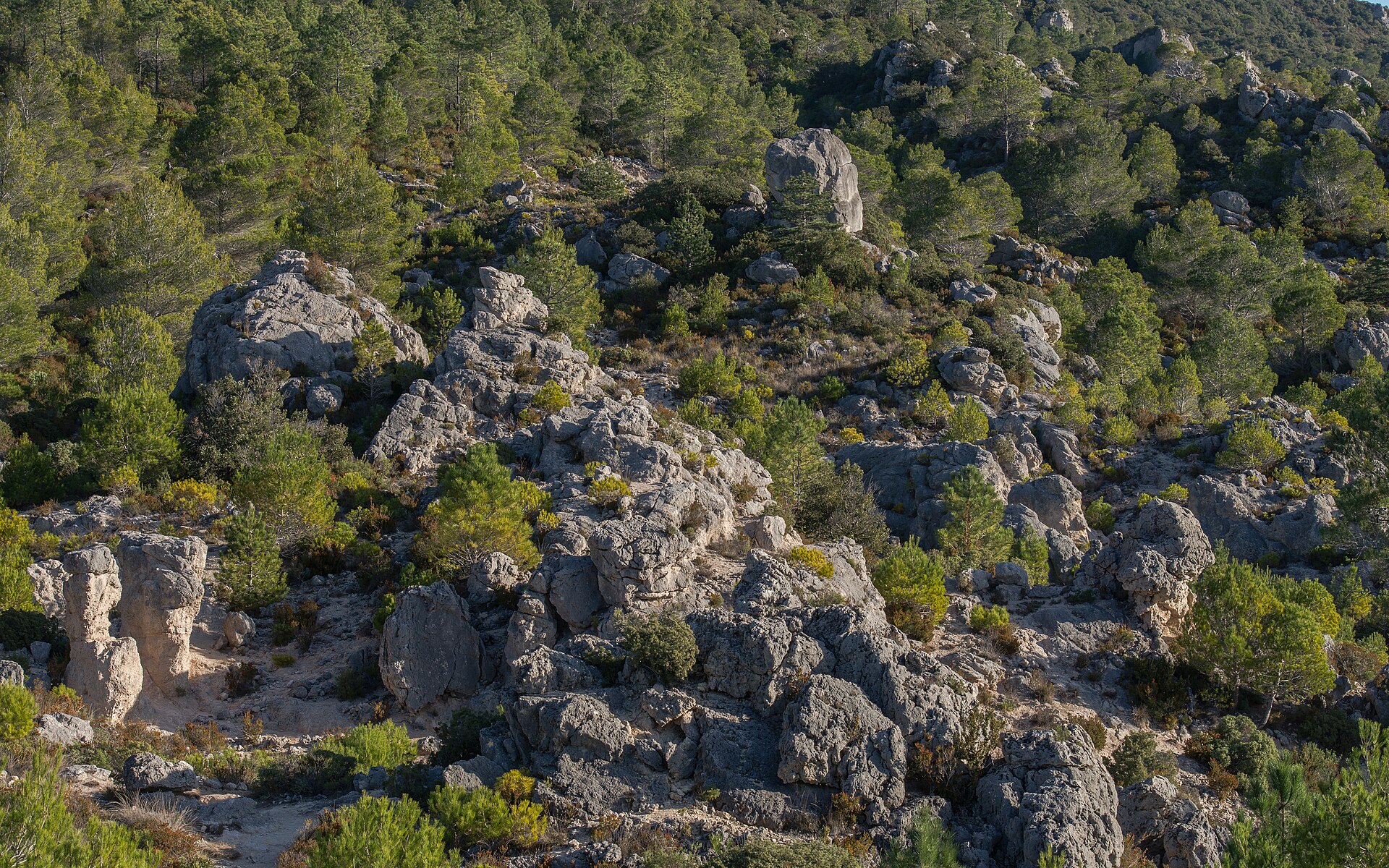 Les aiguilles dolomitiques du cirque de Mourèze